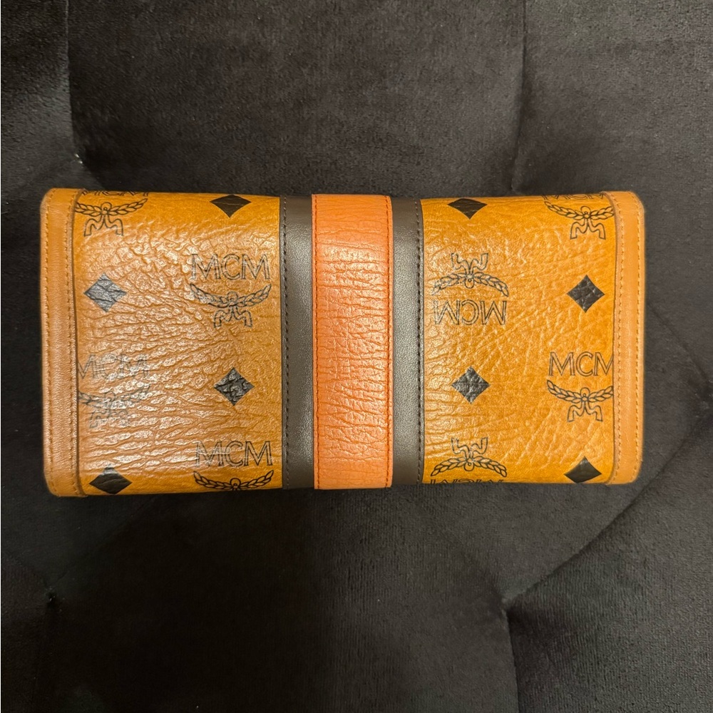 MCM Tan and Orange Wallet - Picture 2 of 8